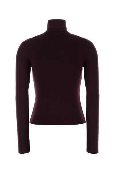 Courrèges Courreges Women Grape Wool Sweater In Burgundy