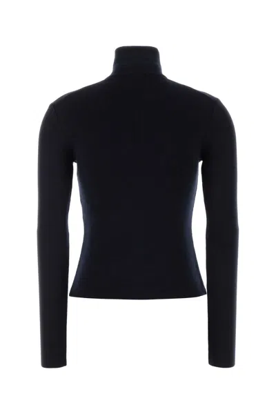 Courrèges Courregès Midnight Blue Wool Sweater In Blue