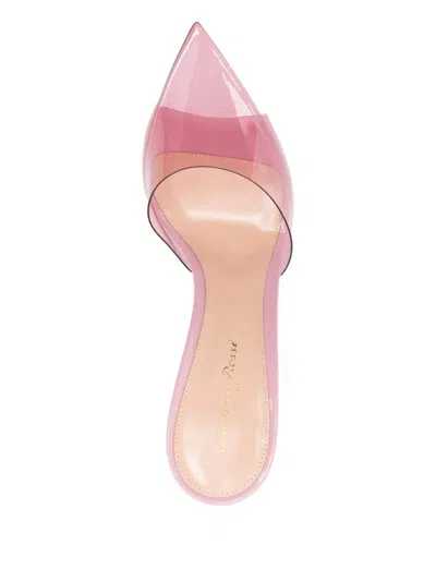Gianvito Rossi 85mm Elle Pointed-toe Mules In Pink