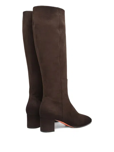 绒面皮中跟靴（5厘米）