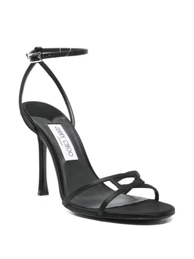 Jimmy Choo Women Leo 100 Sandals In Black