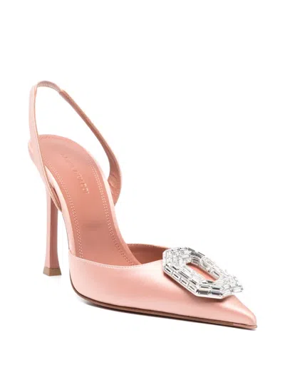Amina Muaddi Camelia Slingback Pumps In Pink