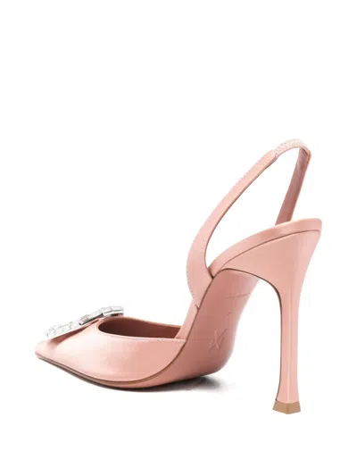 Amina Muaddi Camelia Slingback Pumps In Pink