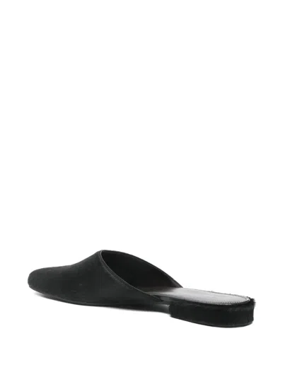 The Row Penelope Mules In Black