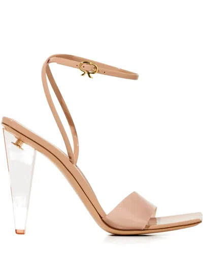 Gianvito Rossi 105mm Odyssey Heeled Sandals In Neutral