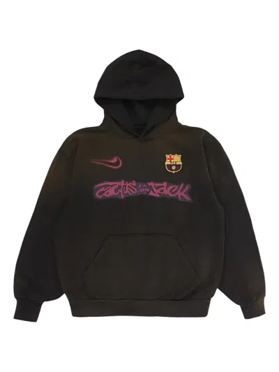 Travis Scott X Nike Logo Hoodie In Black