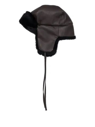 P.a.r.o.s.h Cappello Faux-fur Hat In Brown