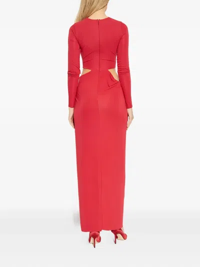 Cult Gaia Keri Cut-out Twisted Maxi Dress In Red