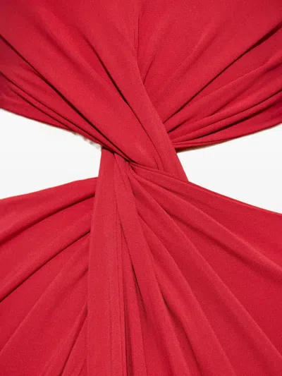 Cult Gaia Keri Cut-out Twisted Maxi Dress In Red