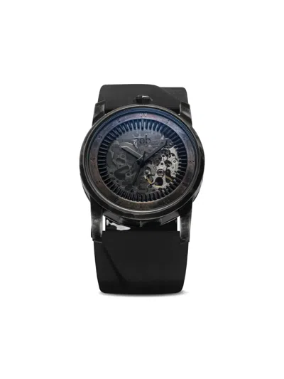 Fob Paris R413 Torch Leather 41.3mm In Black