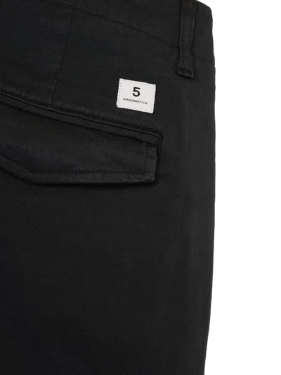 Department Five Logo-patch Trousers In Blue