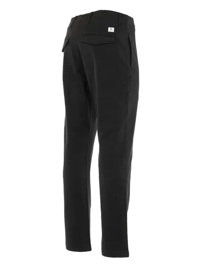 Department Five Logo-patch Trousers In Blue