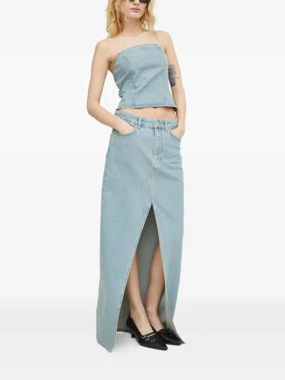 Won Hundred Open-back Top In Blue