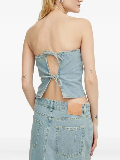 Won Hundred Open-back Top In Blue