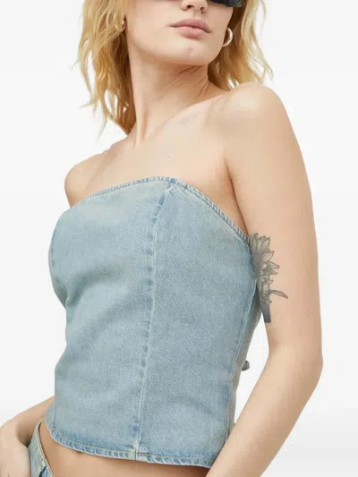 Won Hundred Open-back Top In Blue