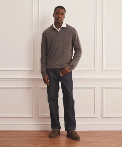 Naadam Luxe Cashmere Polo Sweater In Gray