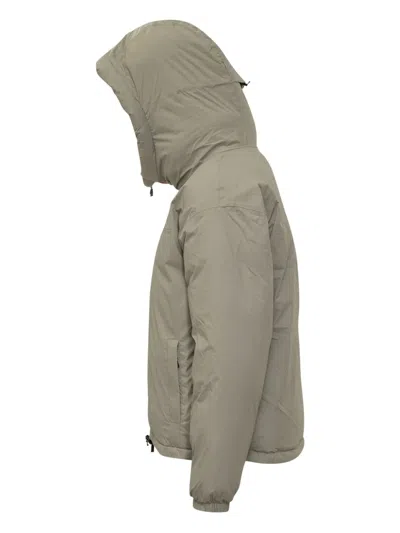 K-way Le Vrai 4.0 Albine Hooded Jacket In Gray