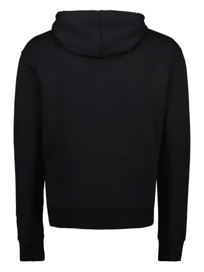 Courrèges Embroidered-logo Oversized Hoodie Clothing In Black