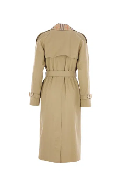 Burberry Coats In Brown