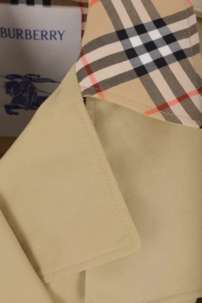 Burberry Coats In Brown