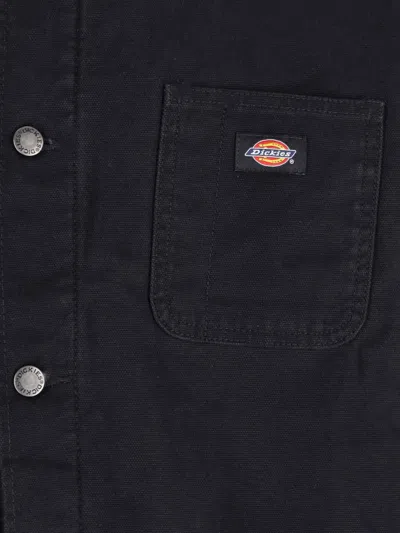 Dickies Casual Jacket With Chest And Front Pockets In Black