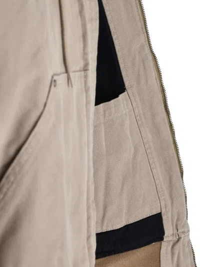 Dickies Relaxed Fit Jacket With Hood And Pockets In Neutral
