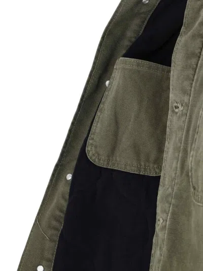 Dickies Relaxed Fit Jacket Corduroy Collar In Green