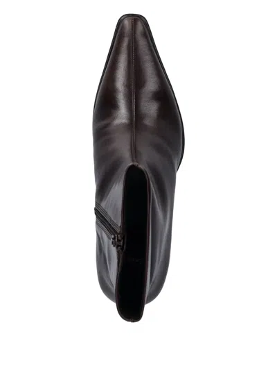 Vagabond 57mm Giselle Pointed-toe Ankle Boots In Brown