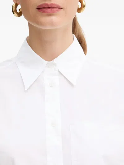 Hugo Boss Pocket Long-sleeve Shirt In White