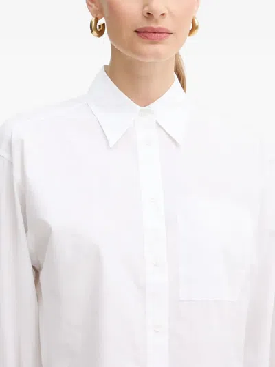 Hugo Boss Pocket Long-sleeve Shirt In White