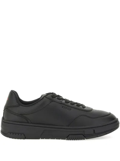 Hugo Boss Hugo Sneaker With Zigzag Detail In Black