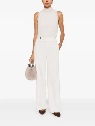 Peserico Corduroy Trousers In Neutral