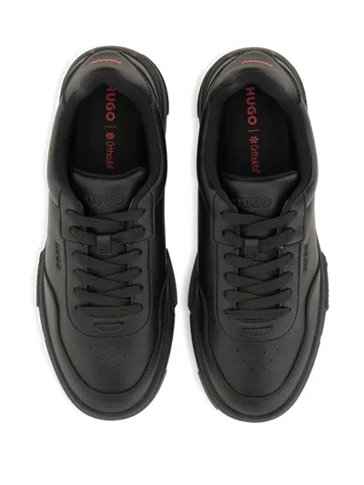 Hugo Boss Hugo Sneaker With Zigzag Detail In Black