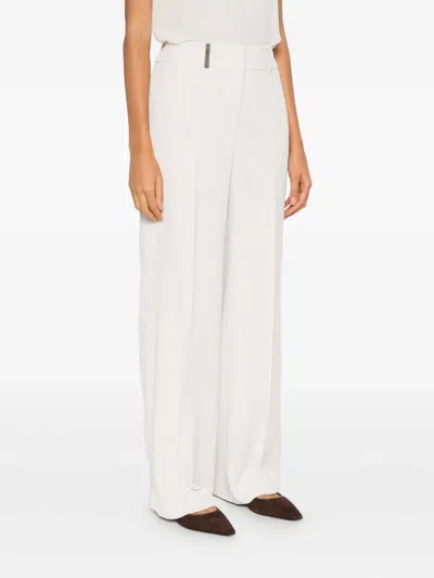 Peserico Corduroy Trousers In Neutral