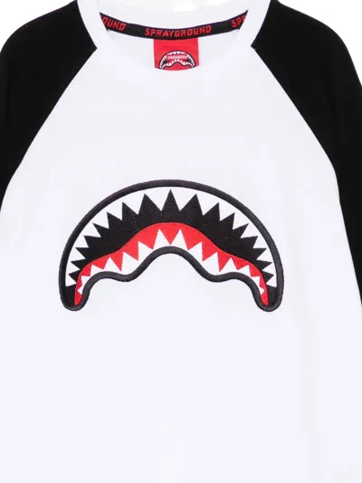 Sprayground Kid Shark-graphic Long-sleeve Sweatshirt In Black