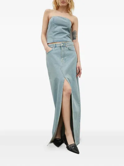 Won Hundred Belt-loop Maxi Skirt In Blue