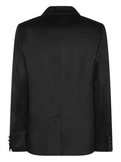 Montedoro Notched-lapel Single-breasted Blazer In Black