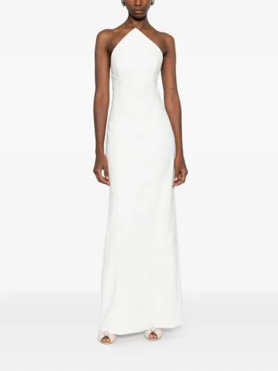 Solace London Senna Strapless Maxi Dress In White