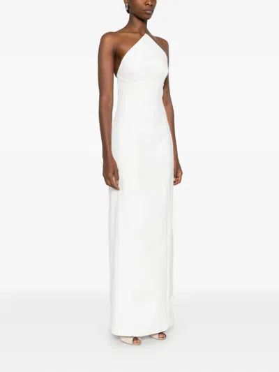 Solace London Senna Strapless Maxi Dress In White