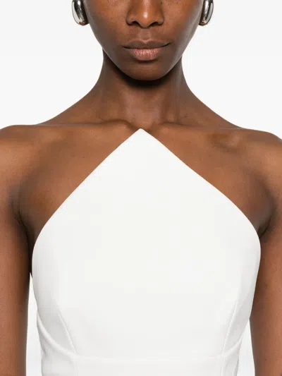 Solace London Senna Strapless Maxi Dress In White