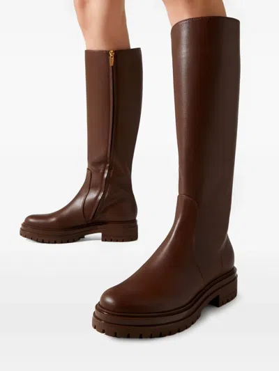 Gianvito Rossi Zip Boots In Brown