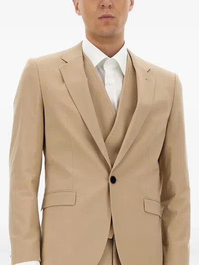 Hugo Boss Hugo Slim Fit Three Piece Suit In Neutral