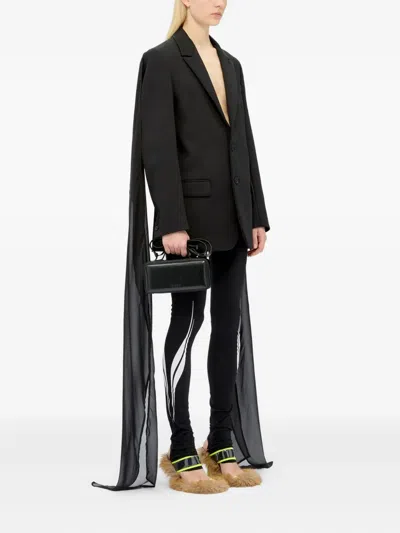 Msgm Long-sleeve Blazer In Black