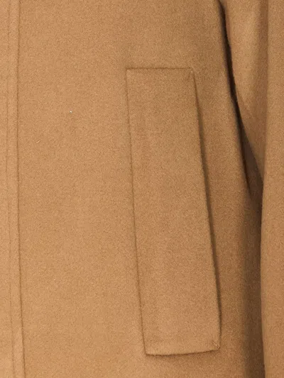 Mackage Jay Shearling-hood Jacket In Nude