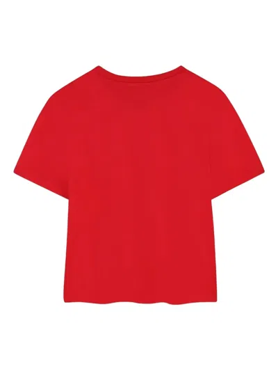 Kenzo Logo-print Cotton T-shirt In Red
