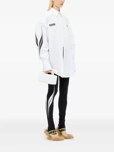 Msgm Zip-fastening Shirt In White