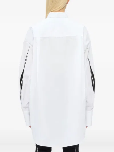 Msgm Zip-fastening Shirt In White