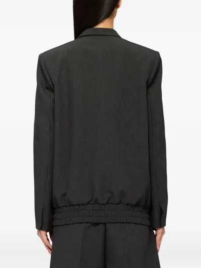 Msgm Long-sleeve Jacket In Black