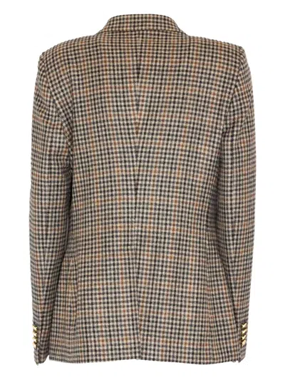 Tagliatore Check-pattern Double-breasted Blazer In Multi
