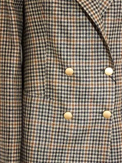 Tagliatore Check-pattern Double-breasted Blazer In Multi